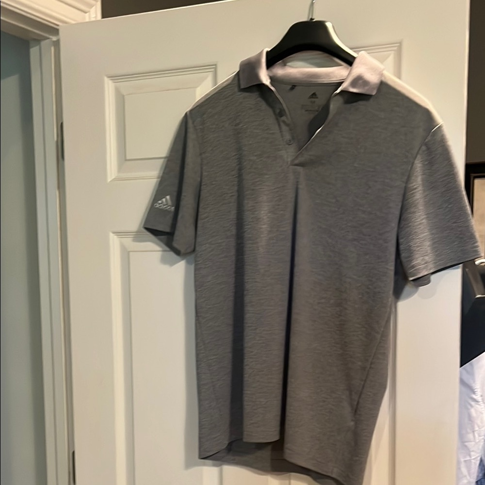 Adidas Gray Polo Shirt Classic Design